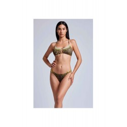 Bikini fascia verde vista indossato anteriore