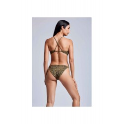 Bikini fascia verde vista indossato posteriore