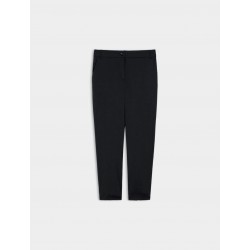 Pantaloni semi aderente con elastico nero vista anteriore