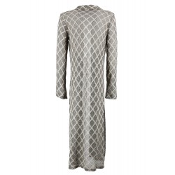 Cardigan Lungo senza bottoni in lurex vista posteriore