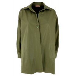 Giacca oversize verde vista anteriore