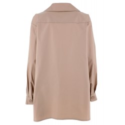 Giacca trench oversize beige vista  posteriore