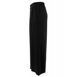 Pantaloni palazzo con pences vista profilo