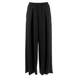 Pantaloni palazzo con pences vista anteriore