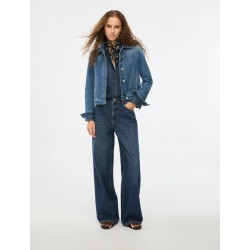 GIUBBINO IN DENIM BLUE JEANS - IBLUES - IBLGELATINA - vista anteriore indossata