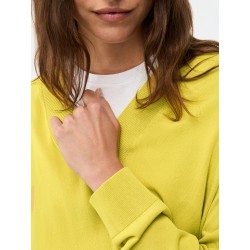 MAGLIA SCOLLO V VERDE LINE - IBLUES - IBLSFERE - vista in primo piano polsino e scollo