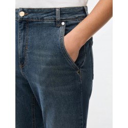 JEANS DONNA DRITTI BLU DENIM STRETCH - IBLUES - IBLDIANAPOWER- vista primo piano della tasca alla francese