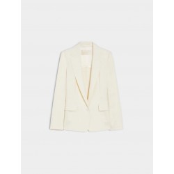 BLAZER DONNA PIQUE' BIANCO IBLOGGI - IBLUES