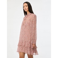 ABITO CORTO FANTASIA IN CREPE ROSA - IBLUFO - IBLUES