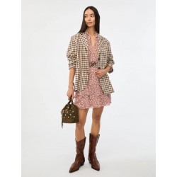 ABITO CORTO FANTASIA IN CREPE ROSA - IBLUFO - IBLUES-