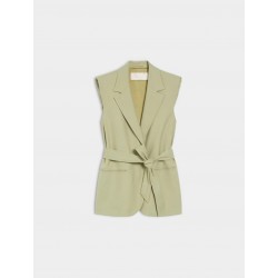 BLAZER SENZA MANICHE CON CINTURA VERDE - I BLUES - IBLSALUBRE