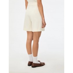 BERMUDA IN PIQUE' DI COTONE BIANCO - I BLUES - IBLDOLMEN - vista posteriore indossato