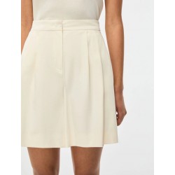 BERMUDA IN PIQUE' DI COTONE BIANCO - I BLUES - IBLDOLMEN - vista in primo piano anteriore indossato