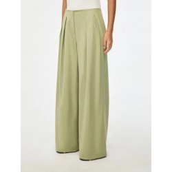 PANTALONI A PALAZZO VERDE - IBLUES - IBLMELODIA - vista anteriore indossato