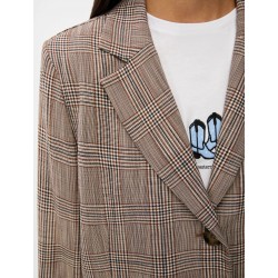 BLAZER DONNA A QUADRI TABACCO - I BLUES - IBLTABACCO - primo piano