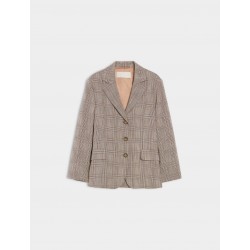 BLAZER DONNA A QUADRI TABACCO - I BLUES - IBLTABACCO -