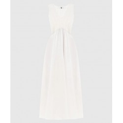 ABITO LUNGO CON CORPETTO IM MAGLIA BIANCO - TWINSET