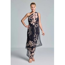 PAREO FOULARD MULTIFUNZIONALE STAMPA FLOREALE - VACANZE ITALIANE