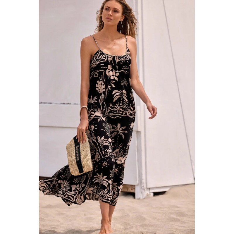 ABITO LUNGO COPRICOSTUME FANTASIA FLOREALE - VACANZE ITALIANE