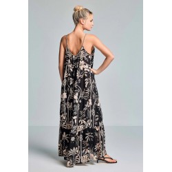 ABITO LUNGO COPRICOSTUME FANTASIA FLOREALE - VACANZE ITALIANE