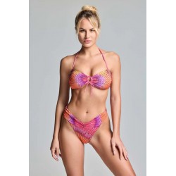 BIKINI FASCIA MULTICOLOR CON ALLACCIATURA AL COLLO - VACANZE ITALIANE - MALIA