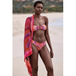 BIKINI FASCIA MULTICOLOR CON ALLACCIATURA AL COLLO - VACANZE ITALIANE - MALIA.jpg - vista anteriore indossata