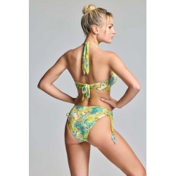 BIKINI TRIANGOLO CON COULISSE TROPICALE - VACANZE ITALIANE -TEA.jpg - vista posteriore indossato