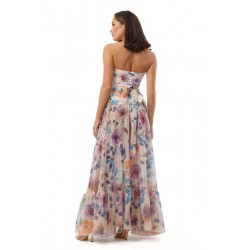 GONNA LUNGA COPRICOSTUME FLOREALE - ADORE BIKINI - ANNIE.jpg vista posteriore indossata