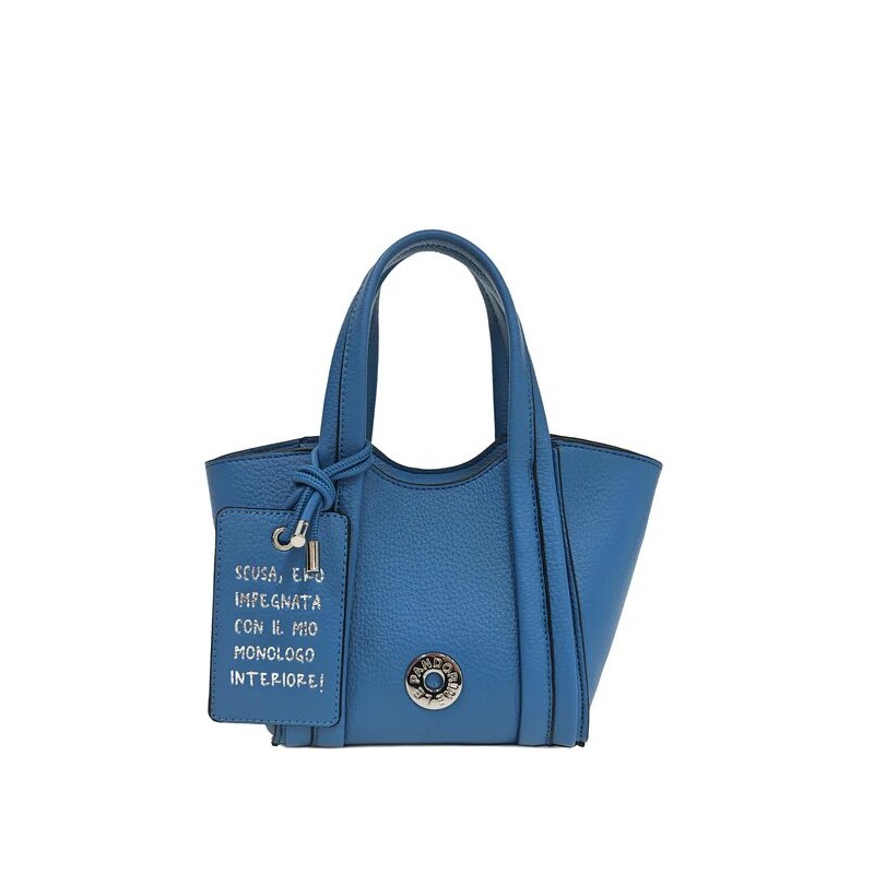 BORSA PICCOLA CON TRACOLLA AZZURRO - LE PANDORINE - VICKY.jpg - vista anteriore