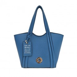 BORSA GRANDE CON TRACOLLA AZZURRO - LE PANDORINE - VICKY.jpg - vista anteriore