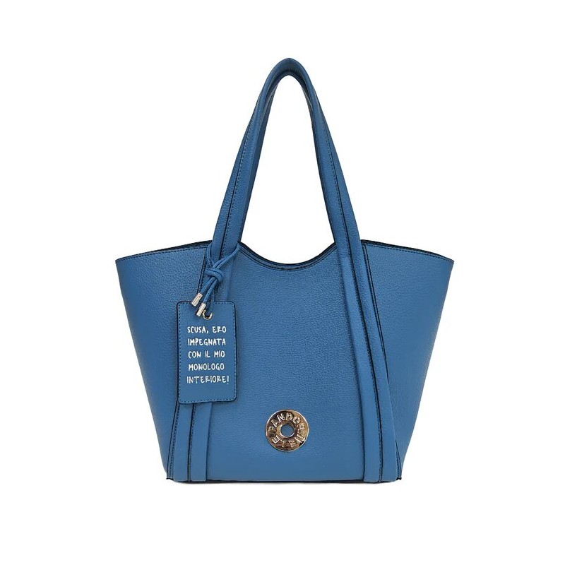 BORSA GRANDE CON TRACOLLA AZZURRO - LE PANDORINE - VICKY.jpg - vista anteriore