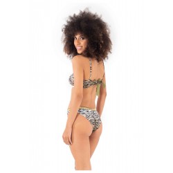 Bikini Bralette verde vista primo piano posteriore