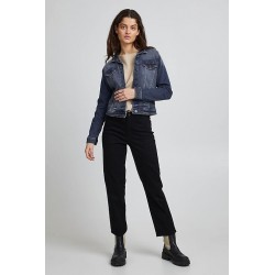 Giubbino di jeans vista anteriore