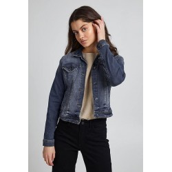 Giubbino di jeans vista anteriore