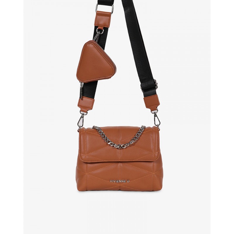 Mini BAG ecopelle camel vista anteriore