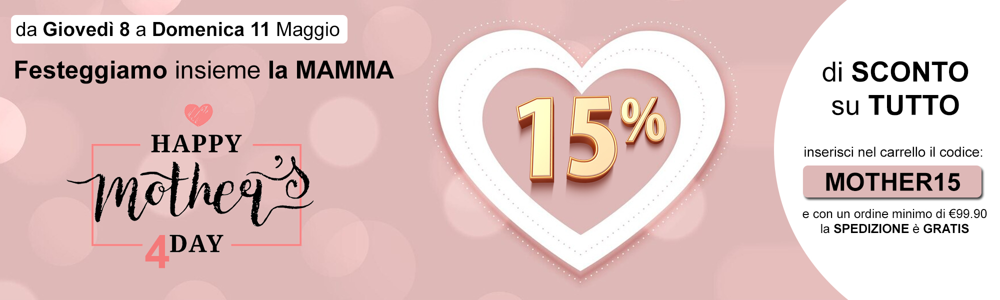 Festeggia con Boutique Pirozzi la MAMMA -10% su tutto